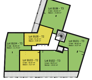  Appartement � vendre 3 pi�ces 65 m�