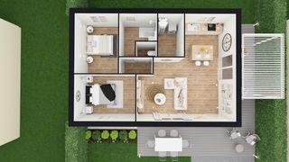  Maison � vendre 3 pi�ces 60 m�