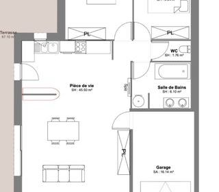  Maison � vendre 3 pi�ces 70 m�