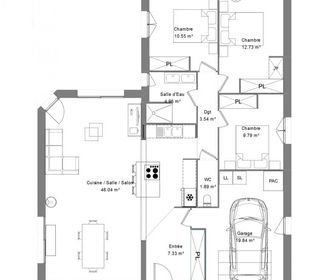  Maison 5 pi�ces 100 m� Groffliers