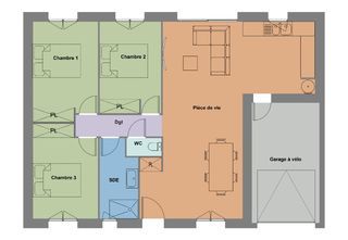  Maison � vendre 4 pi�ces 85 m�