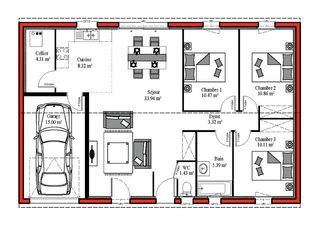  Maison � vendre 4 pi�ces 88 m�