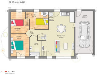  Maison 5 pi�ces 73 m� Ro�z�-sur-sarthe