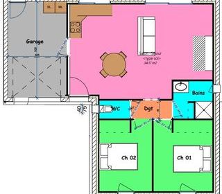  Maison � vendre 4 pi�ces 64 m�