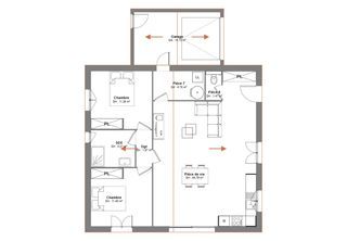  Maison � vendre 3 pi�ces 80 m�