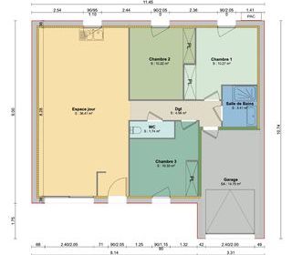  Maison 6 pi�ces 76 m� Servaville-salmonville