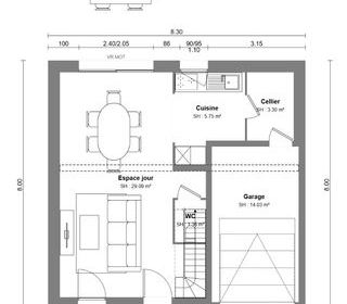  Maison 6 pi�ces 89 m� Les veys