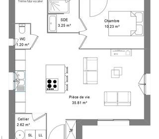  Maison � vendre 2 pi�ces 50 m�