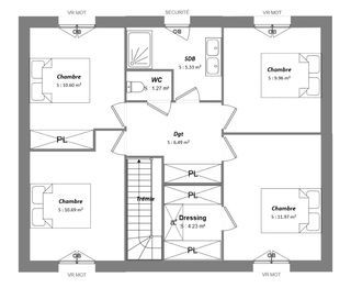  Maison 6 pi�ces 111 m� Saint-laurent-en-g�tines