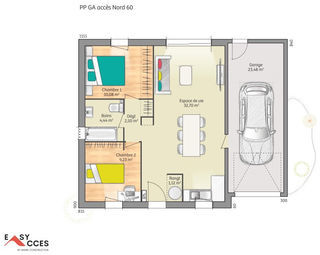  Maison � vendre 3 pi�ces 60 m�