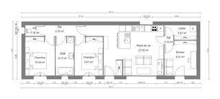  Maison � vendre 4 pi�ces 73 m�