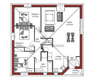  Maison � vendre 4 pi�ces 90 m�