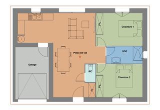  Maison � vendre 3 pi�ces 75 m�