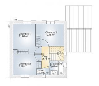  Maison 5 pi�ces 81 m� Saint-quentin-la-poterie