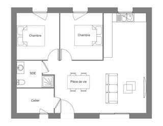  Maison � vendre 4 pi�ces 70 m�