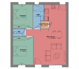  Maison 3 pi�ces 60 m� Joyeuse