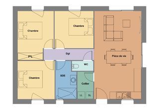  Maison � vendre 4 pi�ces 69 m�