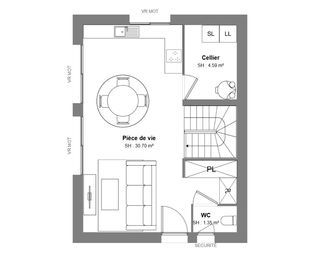  Maison 4 pi�ces 70 m� Artannes-sur-indre