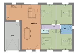  Maison � vendre 5 pi�ces 90 m�