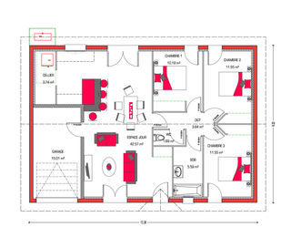  Maison 4 pi�ces 90 m� Biscarrosse