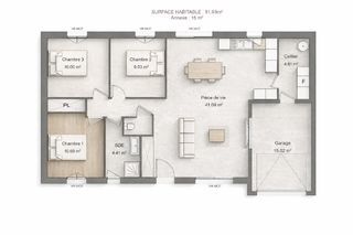  Maison 4 pi�ces 71 m� Henrichemont