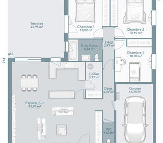  Maison 4 pi�ces 90 m� Briatexte