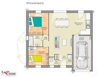  Maison � vendre 3 pi�ces 65 m�