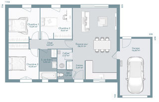  Maison 4 pi�ces 73 m� Castelnau-de-l�vis