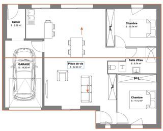  Maison � vendre 3 pi�ces 70 m�