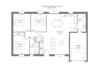  Maison � vendre 4 pi�ces 81 m�