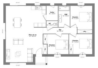  Maison 4 pi�ces 92 m� Jou�-l�s-tours