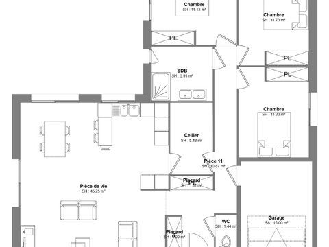   Vente Maison Maison - 4 pi�ce(s) - 104 m�