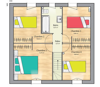  Maison 7 pi�ces 102 m� Les chapelles-bourbon