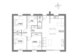  Maison � vendre 3 pi�ces 77 m�