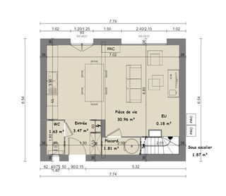  Maison � vendre 4 pi�ces 74 m�