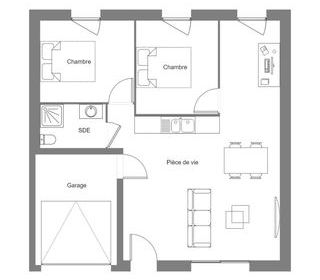  Maison 3 pi�ces 55 m� Grandchamps-des-fontaines