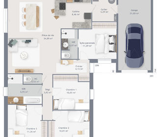  Maison 6 pi�ces 106 m� Champsecret