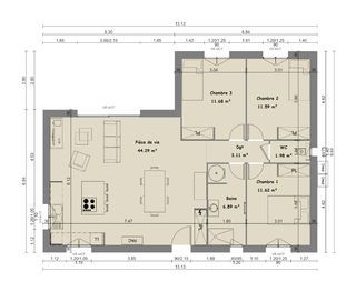  Maison � vendre 4 pi�ces 91 m�