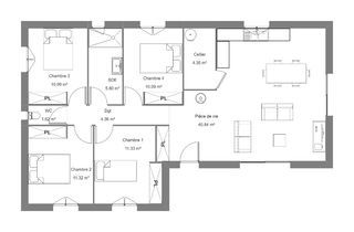  Maison � vendre 5 pi�ces 90 m�