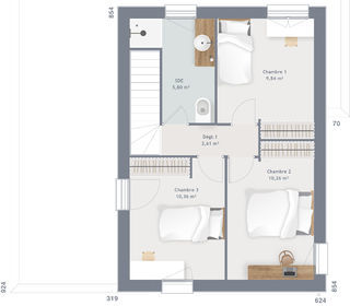  Maison 5 pi�ces 90 m� Alincourt