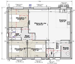  Maison � vendre 3 pi�ces 90 m�