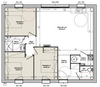  Maison 2 pi�ces 61 m� Givrand