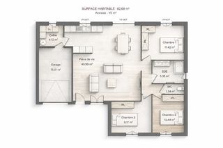  Maison 5 pi�ces 83 m� Henrichemont