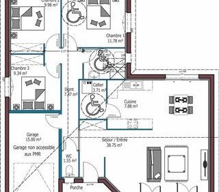  Maison � vendre 3 pi�ces 95 m�