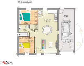  Maison � vendre 3 pi�ces 60 m�