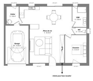  Maison 3 pi�ces 60 m� Monnaie