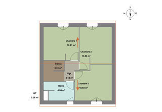  Maison � vendre 4 pi�ces 77 m�