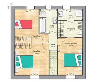  Maison 5 pi�ces 89 m� Fontaine-fourches