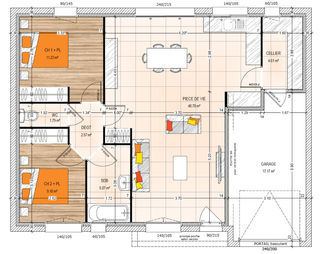  Maison 4 pi�ces 75 m� Ch�teauneuf-sur-sarthe