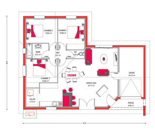  Maison � vendre 4 pi�ces 90 m�